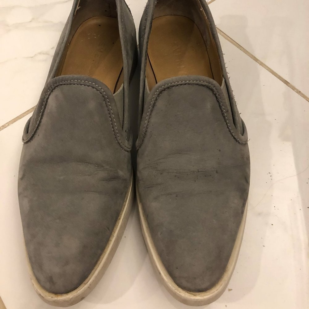 Everlane Pointy Toe Street Shoe in Grey Nubuck 7